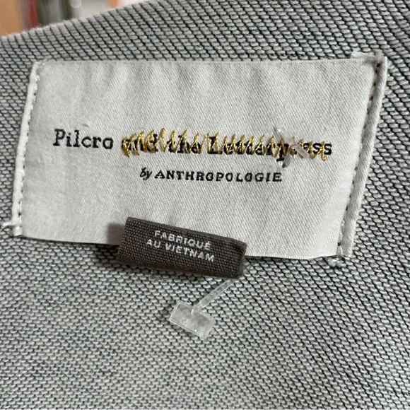 SOLD Anthropologie Pilcro & The Letterpress Cropped Denim Jean Jacket - MP - Picture 5 of 10